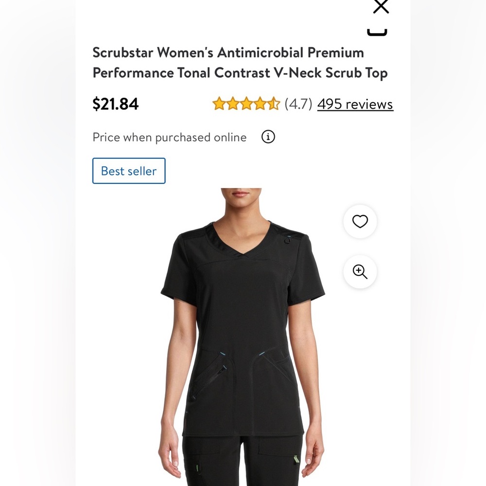 Two pair of top and bottom scrubs. Gently used